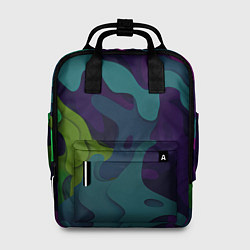 Рюкзак женский Неопределенный яркий камуфляж, цвет: 3D-принт