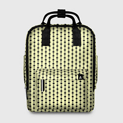 Женский рюкзак Бледно-жёлтый полосы кружочки