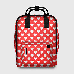 Рюкзак женский Сердечный фон, цвет: 3D-принт