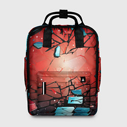 Рюкзак женский Взрыв камне абстракция, цвет: 3D-принт