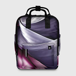Рюкзак женский Абстрактные волнистые полосы, цвет: 3D-принт
