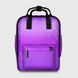 Рюкзак женский Яркий сиреневый градиент, цвет: 3D-принт