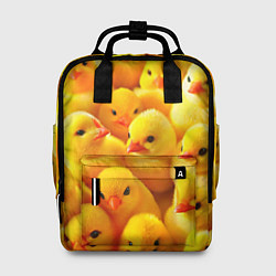 Женский рюкзак С желтыми цыплятами