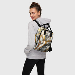 Рюкзак женский Мрамор - текстура, цвет: 3D-принт — фото 2