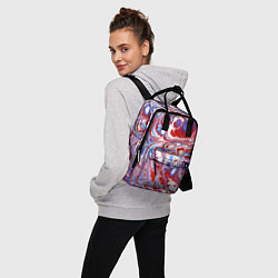 Рюкзак женский Абстрактный разноцветный паттерн, цвет: 3D-принт — фото 2