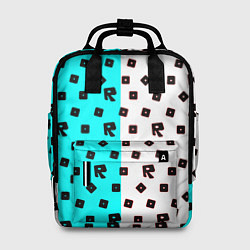 Рюкзак женский Roblox pattern logo mobile, цвет: 3D-принт