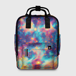 Рюкзак женский Космические яркие узоры, цвет: 3D-принт