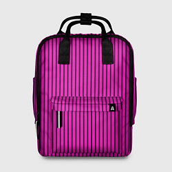 Женский рюкзак Яркий розовый в полоску