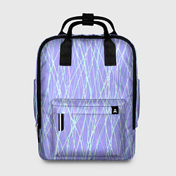 Рюкзак женский Светлый сиреневый с неоновыми линиями, цвет: 3D-принт