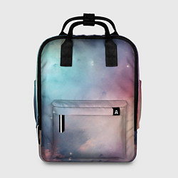 Рюкзак женский Нежный космос, цвет: 3D-принт