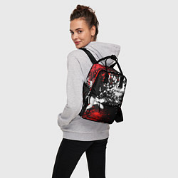 Рюкзак женский Лексус на фоне граффити и брызг красок, цвет: 3D-принт — фото 2