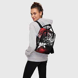 Рюкзак женский Фольксваген на фоне граффити и брызг красок, цвет: 3D-принт — фото 2