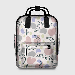 Рюкзак женский Пятна и листья, цвет: 3D-принт