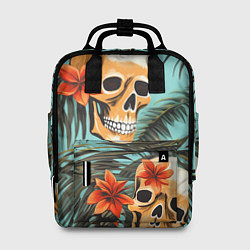 Рюкзак женский Черепа на море, цвет: 3D-принт