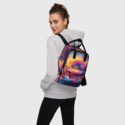 Рюкзак женский Водоворот ярких красок, цвет: 3D-принт — фото 2