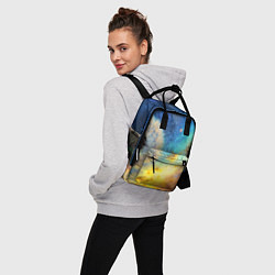 Рюкзак женский Одуванчик и космос, цвет: 3D-принт — фото 2