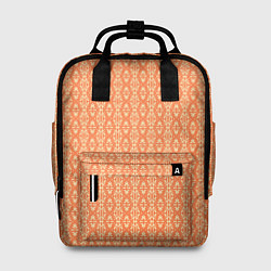 Женский рюкзак Светлый оранжевый узорчатый