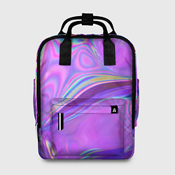 Рюкзак женский Неоновый розовый бензин, цвет: 3D-принт