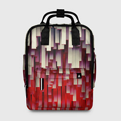 Женский рюкзак Блоки-сталактиты с красной подсветкой