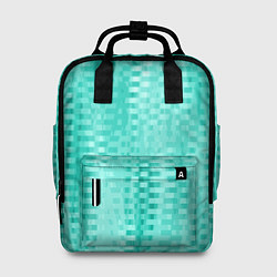 Женский рюкзак Светлый бирюзовый абстрактный полосочки