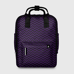 Женский рюкзак Чёрно-фиолетовый ломаные полосы