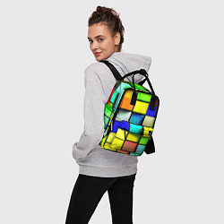 Рюкзак женский Оптические кубы, цвет: 3D-принт — фото 2