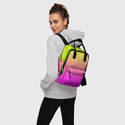 Рюкзак женский Градиент яркий, цвет: 3D-принт — фото 2
