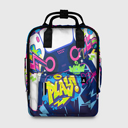 Женский рюкзак Абстрактное граффити с приставкой