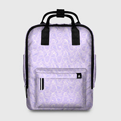 Рюкзак женский Светлый сиреневый однотонный текстурированный, цвет: 3D-принт