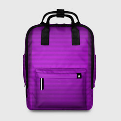 Рюкзак женский Фиолетовый градиентный полосатый комбинированный у, цвет: 3D-принт