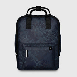 Рюкзак женский Чернично-синий абстрактный, цвет: 3D-принт