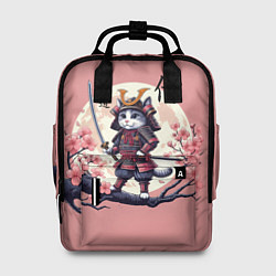 Женский рюкзак Kitten samurai - bushido ai art