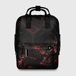 Рюкзак женский Потертая красная текстура, цвет: 3D-принт