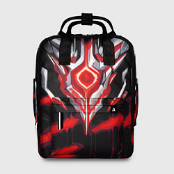 Рюкзак женский Абстрактная красная руна, цвет: 3D-принт