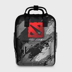 Рюкзак женский Dota 2 - монохромный серый, цвет: 3D-принт