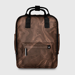 Женский рюкзак Коричневый абстракция в точку