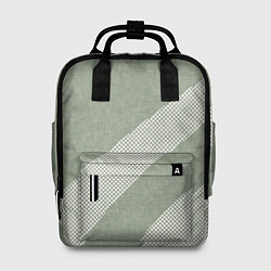 Женский рюкзак Светлый серо-зелёный абстрактный