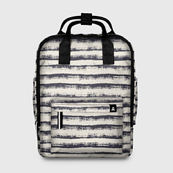 Рюкзак женский Тёмные полосы на светлом, цвет: 3D-принт