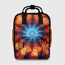Рюкзак женский Фрактальная узорная абстракция, цвет: 3D-принт