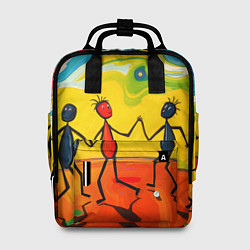Женский рюкзак Дружба человечков