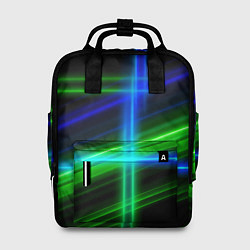 Женский рюкзак Color blue black green