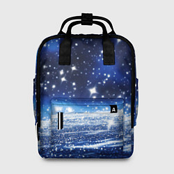 Женский рюкзак Космический синий абстрактный фон - текстура