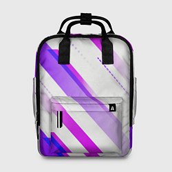 Рюкзак женский Color white pink, цвет: 3D-принт