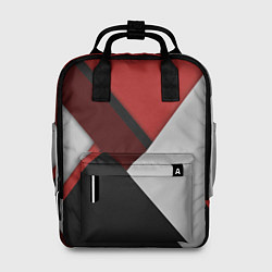 Женский рюкзак Color black red grey