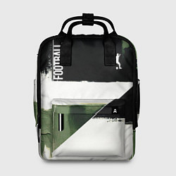 Женский рюкзак Футбол на фоне брызг красок