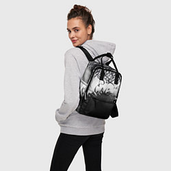 Рюкзак женский Гранж каллиграфия, цвет: 3D-принт — фото 2