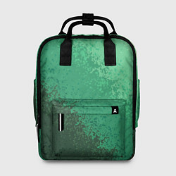 Рюкзак женский Градиент текстурный зелёный, цвет: 3D-принт