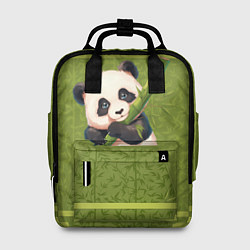 Женский рюкзак Панда и бамбук