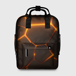 Женский рюкзак Оранжевое свечение текстура