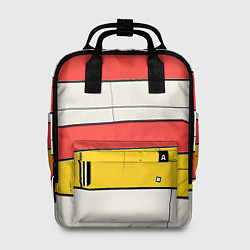 Женский рюкзак Красные полоски